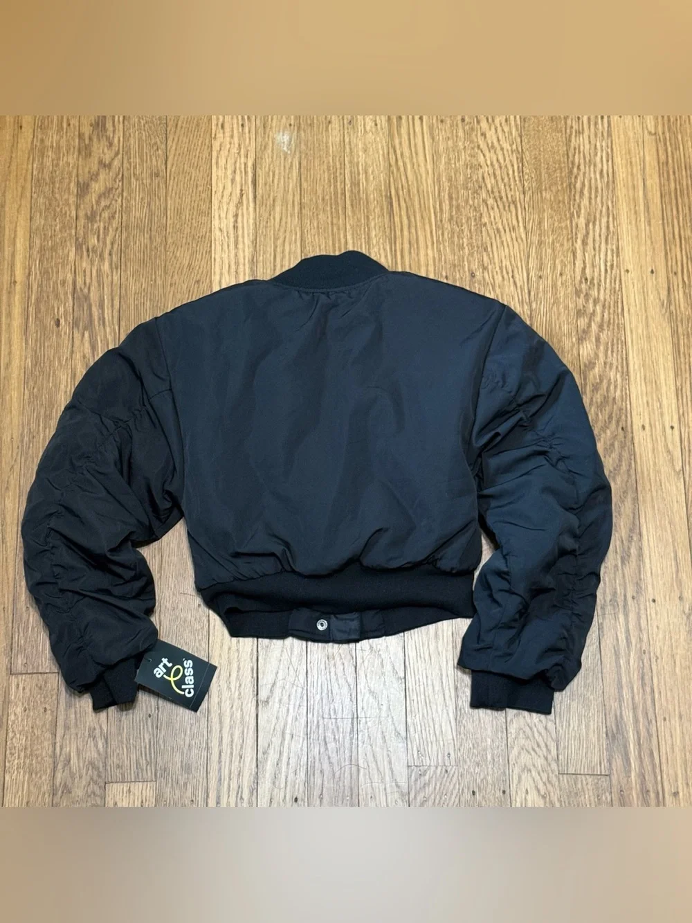 NWT Art Class Black Bomber Jacket Girls size 8